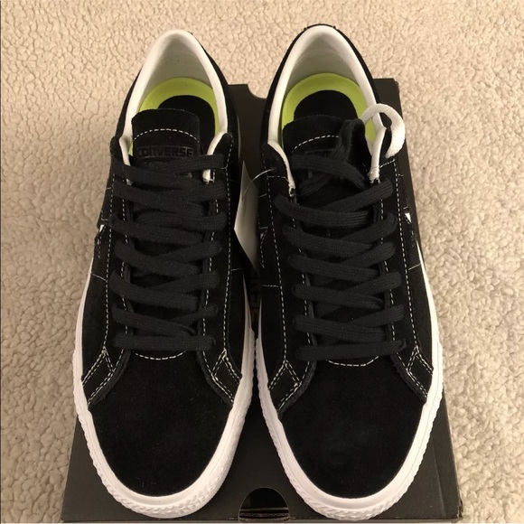 CONVERSE Men’s One Star Skate OX Black/White/Black - Picture 3 of 8